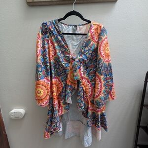 Colorful Bohemian Kimono Cardigan